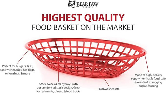 Bear Paw Food Baskets (Set of 6)