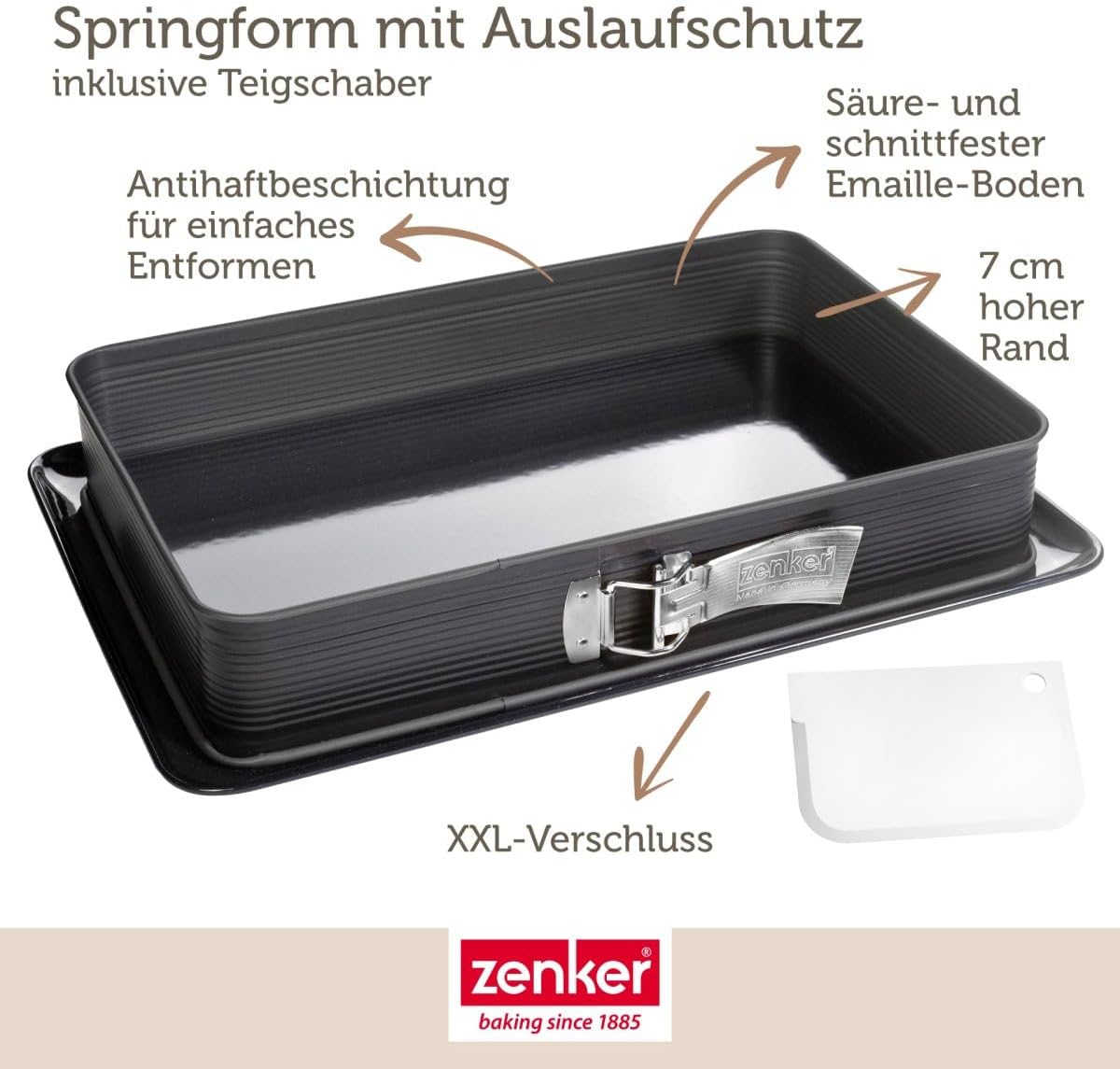 Zenker Deluxe Rectangular Springform Pan