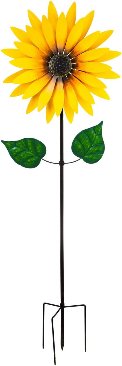 Sunflower Statement Wind Spinner Garden Décor