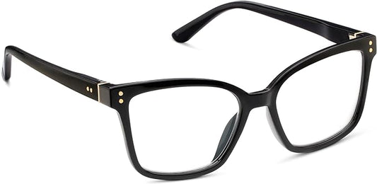 Octavia Black Blue Light Reader Glasses by Peepers