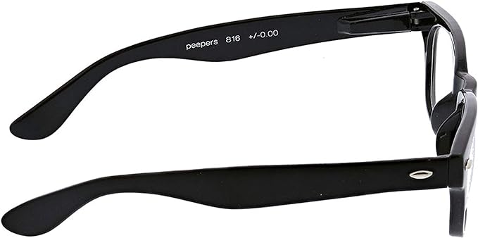 Black Clark Focus Blue Light Reader Glasses by Peepers