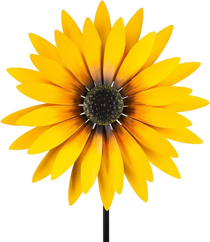 Sunflower Statement Wind Spinner Garden Décor