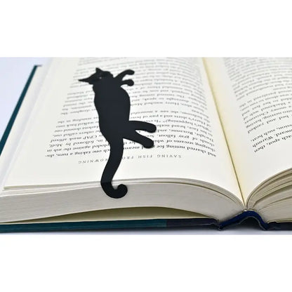 Curious Cat Metal Bookmark