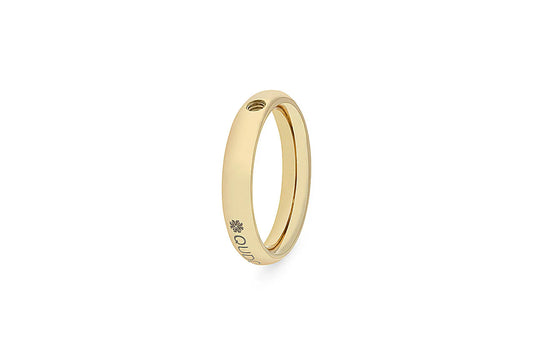 Qudo Interchangable Classic Gold Ring