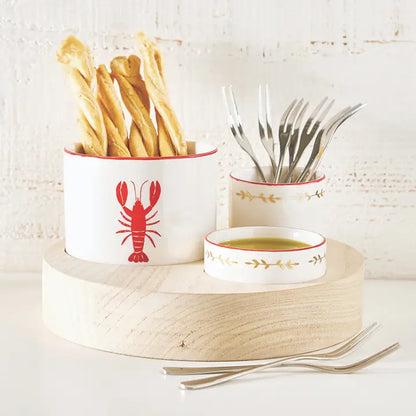 Lobster Ceramic Bowl Set