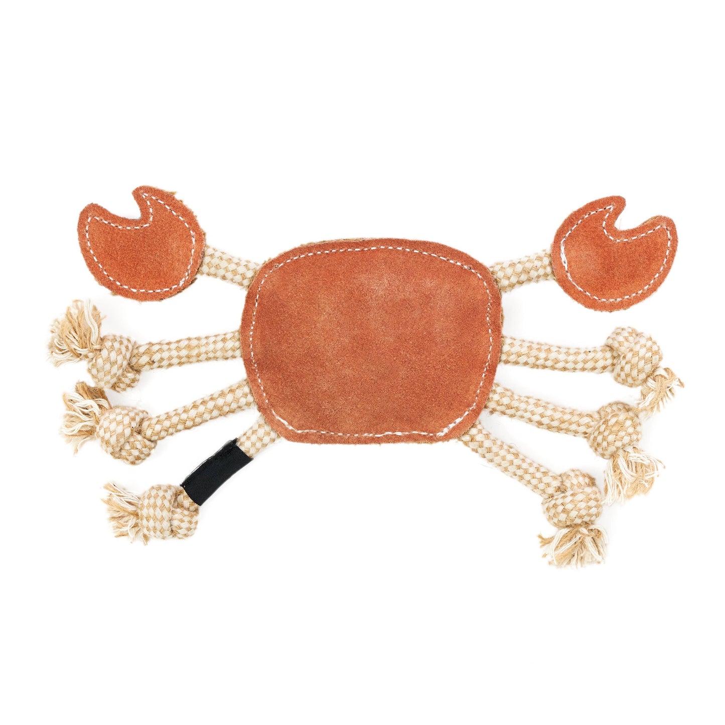 Suede & Rope Crab - Dog Toy