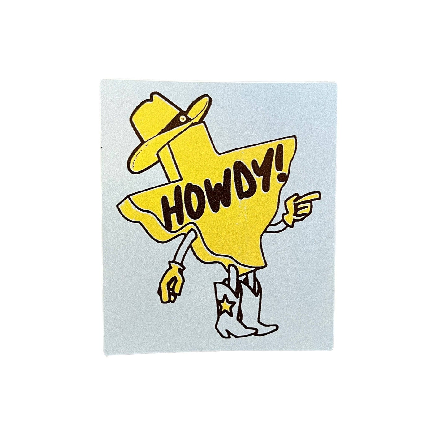 Howdy Texas Sticker