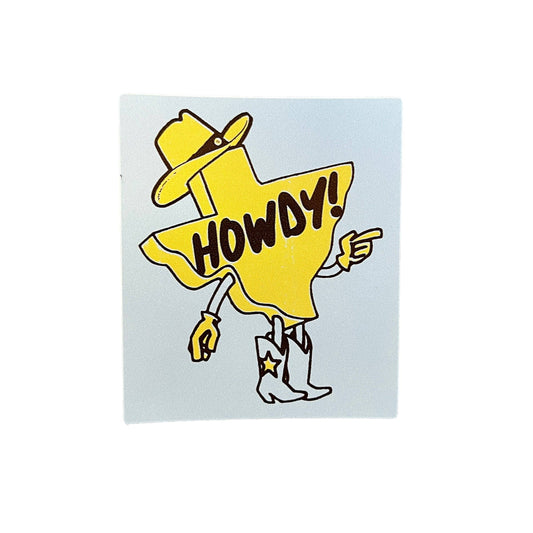 Howdy Texas Sticker