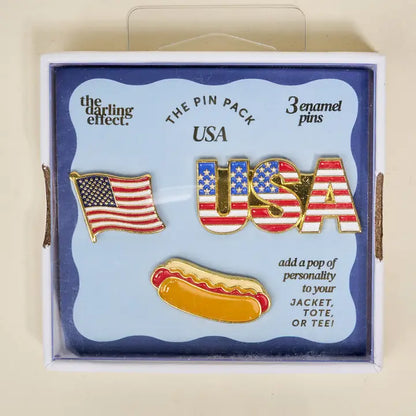 USA Enamel Pin Pack
