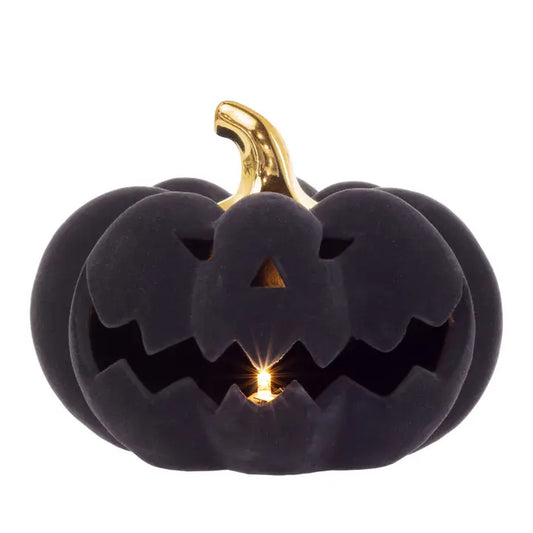 Flocked Velvet Jack O Lantern