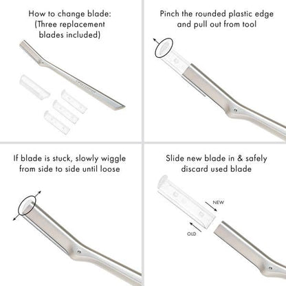Tweezerman Stainless Facial Razor