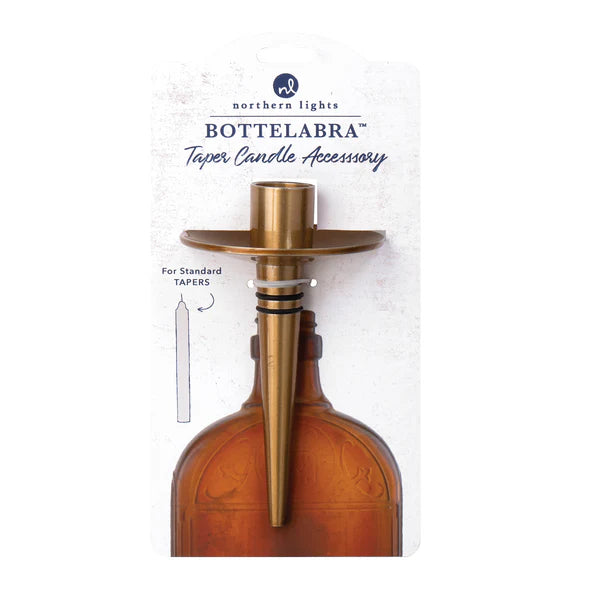 Bottelabra™ - Gold Taper Holder