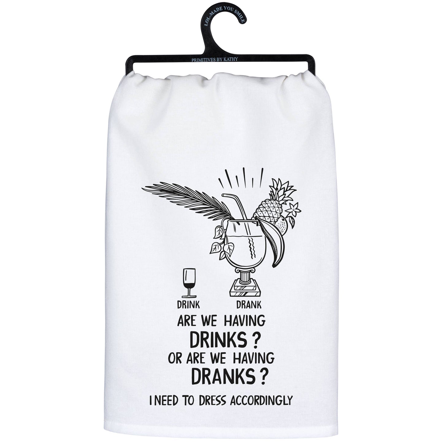 Having Drinks Kitchen Towel