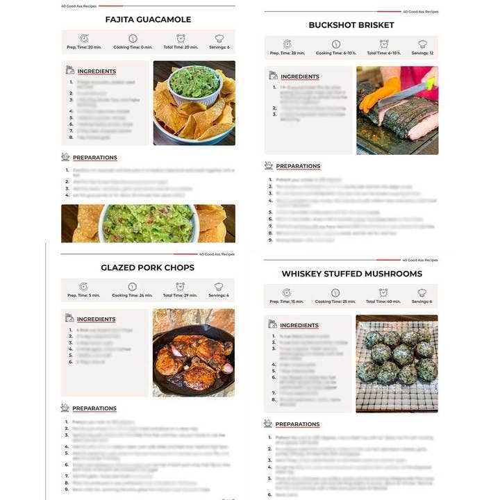 40 Good ASS Recipes Cookbook