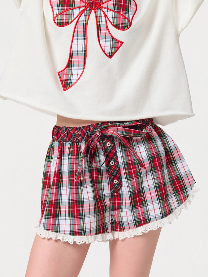 Tartan Boxer Short - Red