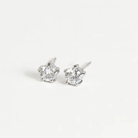 Round Stud Earrings