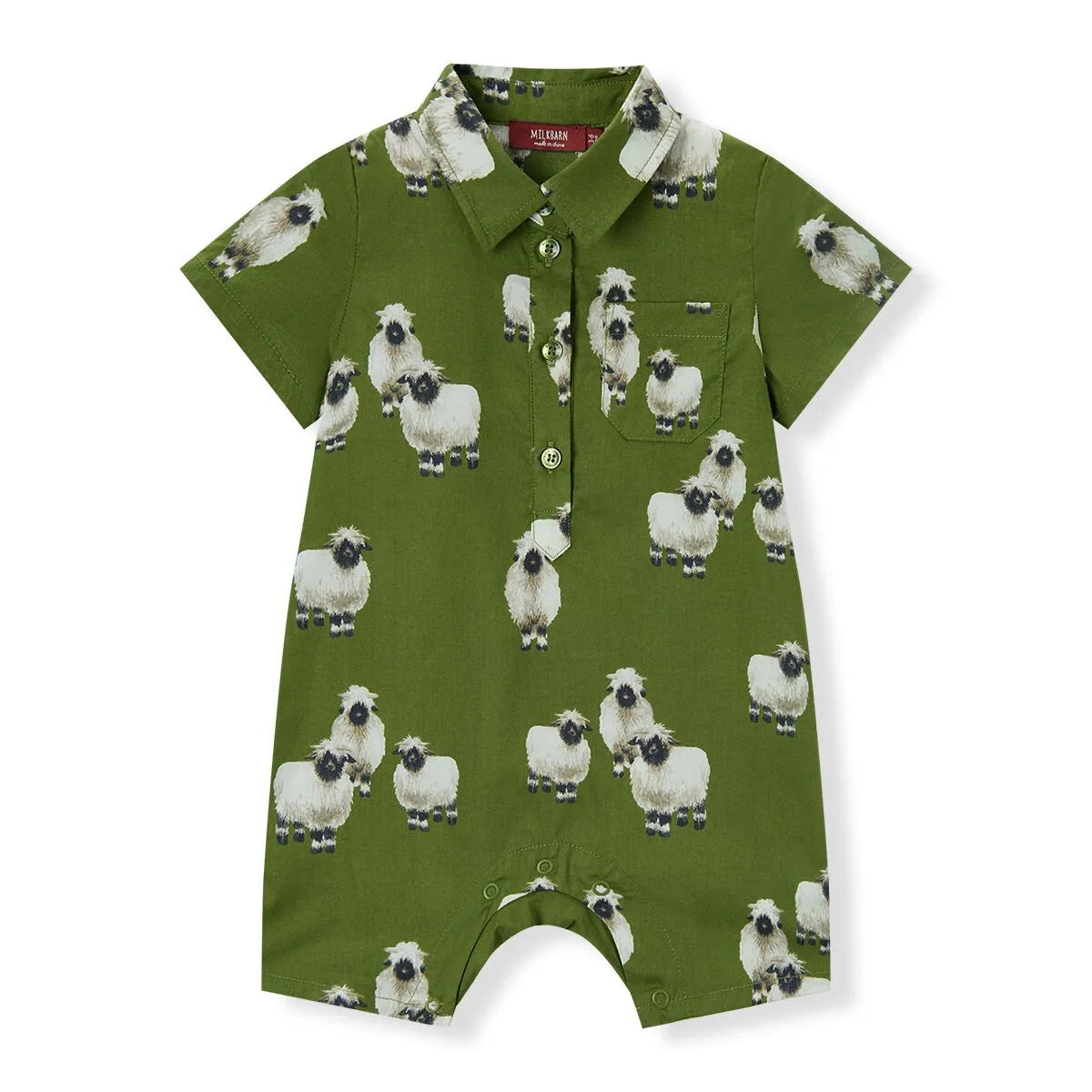 MilkBarn Valais Sheep Collared Shortall