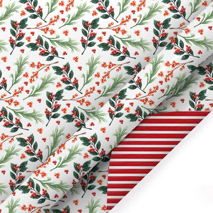 Holiday Reversible Wrapping Paper Bundle