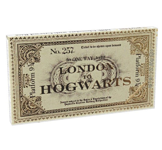 Harry Potter Platform 9 3/4 Ticket Crisp Rice Chocolate Bar