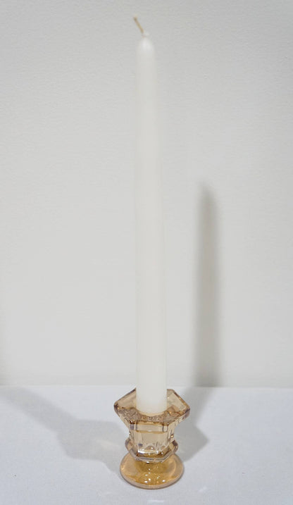 Glass Candlestick Taper Candle Holders