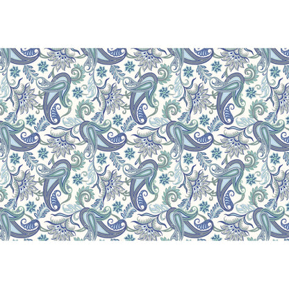 Paisley Printed Blue Tissue