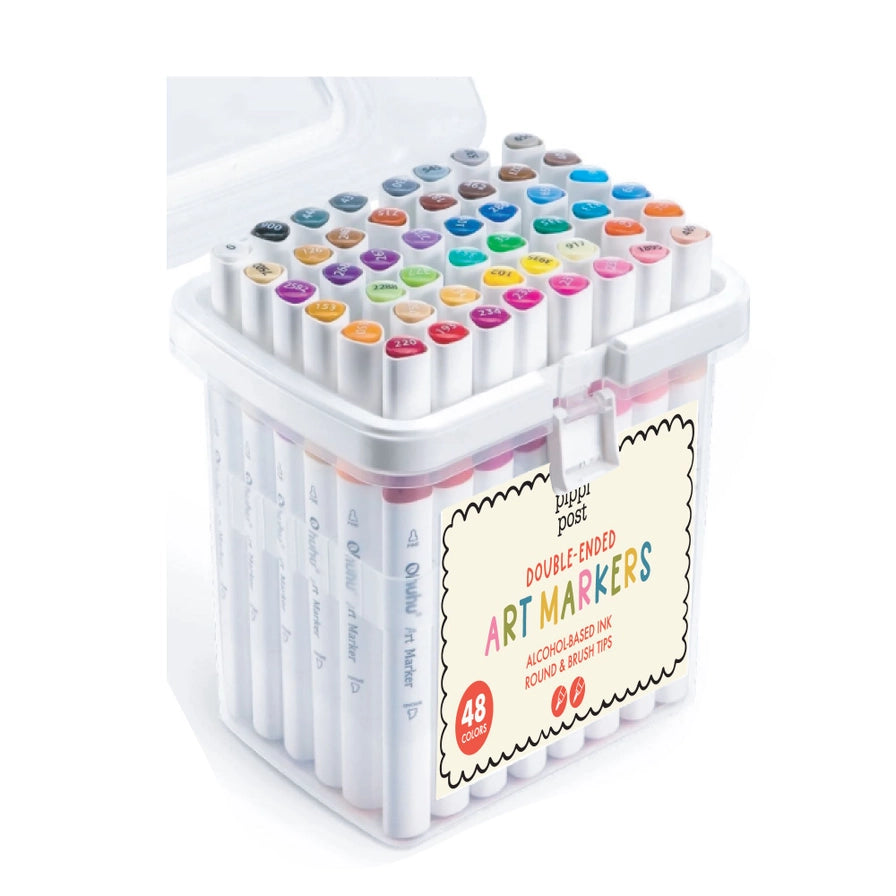 Pippi Post Dual Tip Art Marker Set