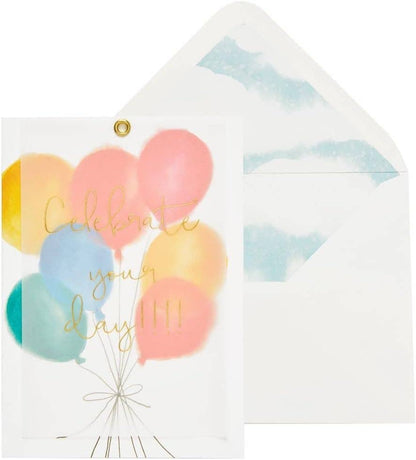 Balloons and Vellum Birthday Card