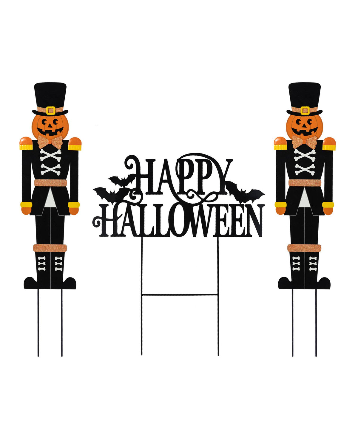 Halloween Metal Nutcracker Yard Stake