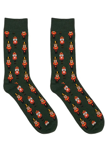 Nutcrackers Men's Bamboo Crew Socks