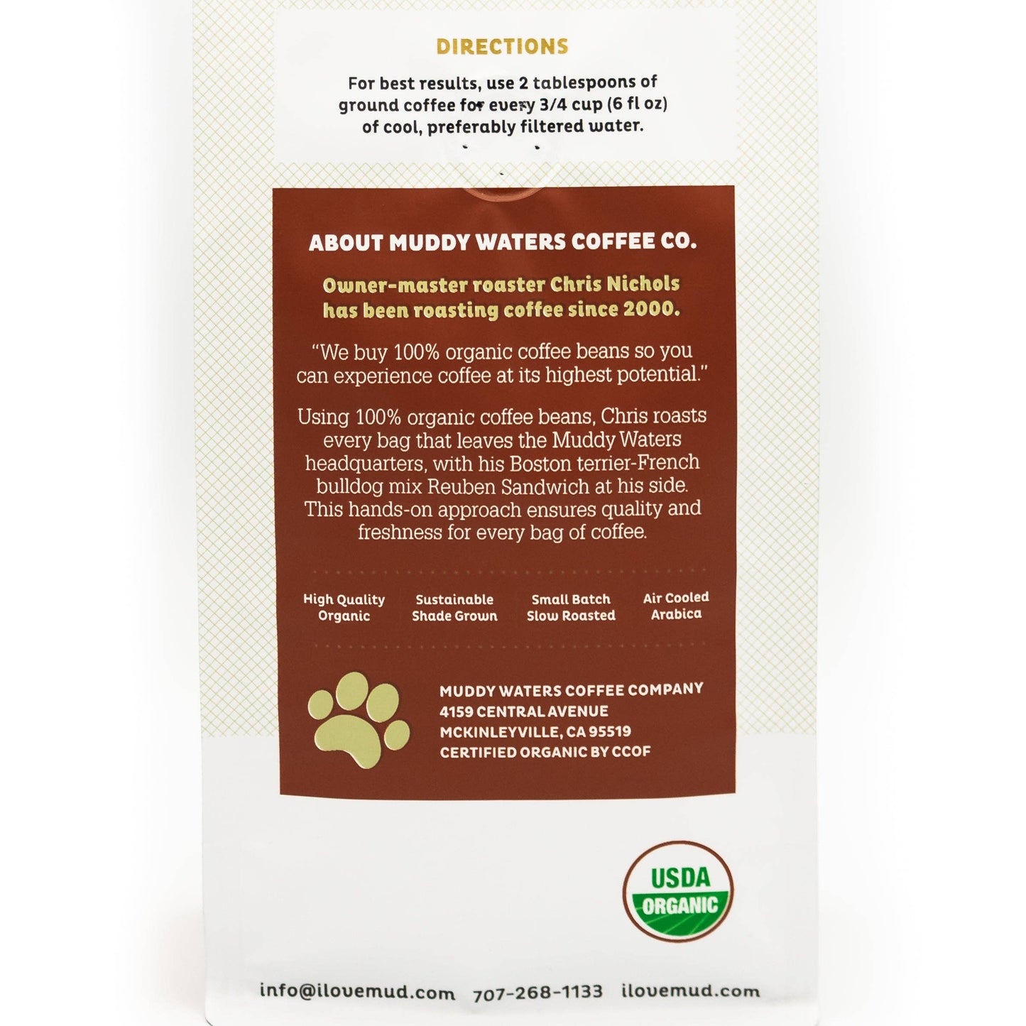 Bigfoot Organic Fair Trade Coffee Beans: Whole Bean