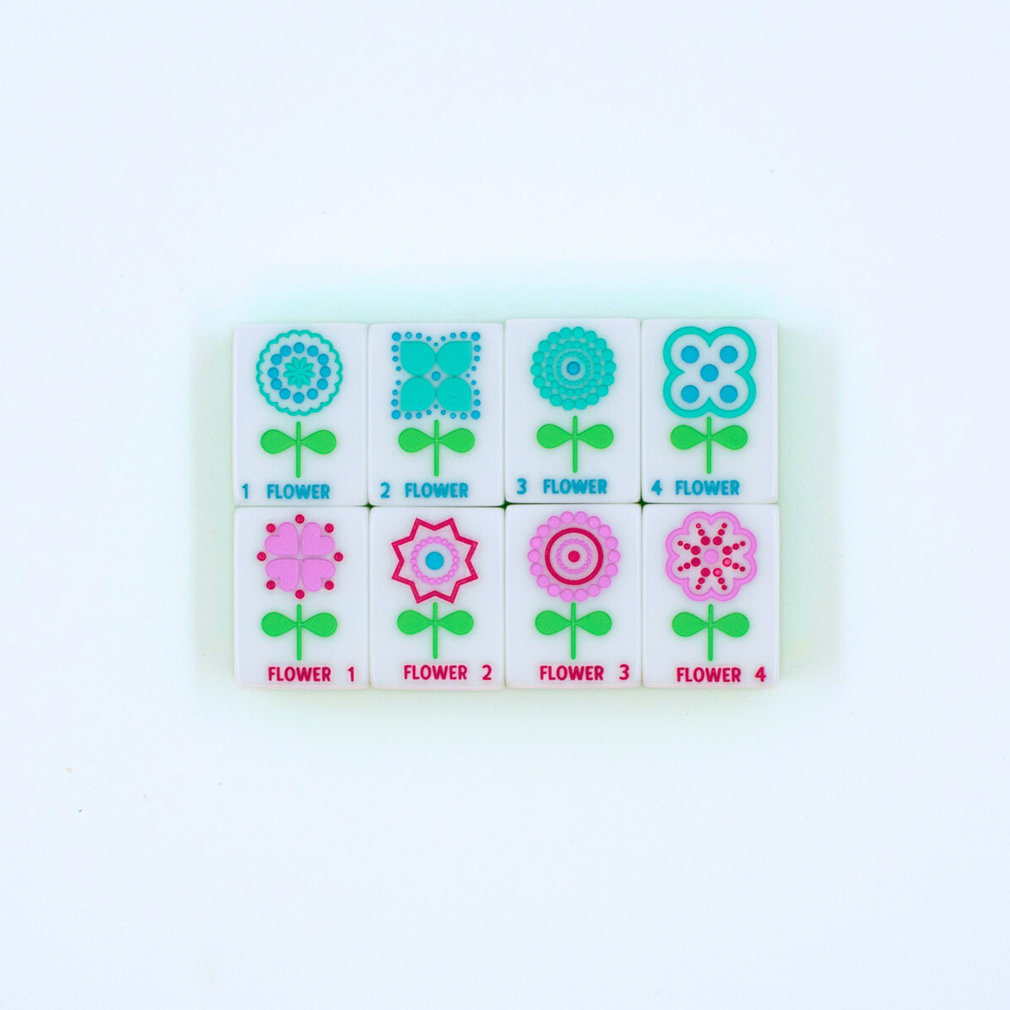 Crystal Confetti Purple - Mahjong Tile Set with a Sprinkle of Color