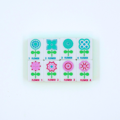 Crystal Confetti Purple - Mahjong Tile Set with a Sprinkle of Color