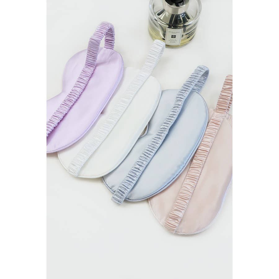 Solid Silk & Satin Eye Mask