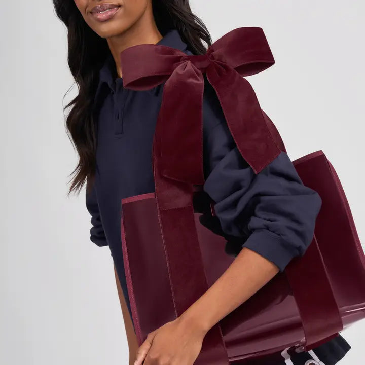 Case-Mate Limited Edition Holiday Maroon Velvet Tote Bag