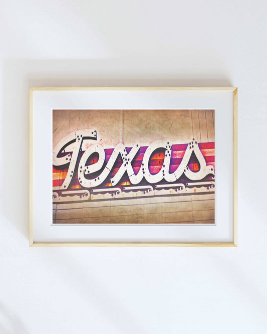 Lone Chimney Print - Texas