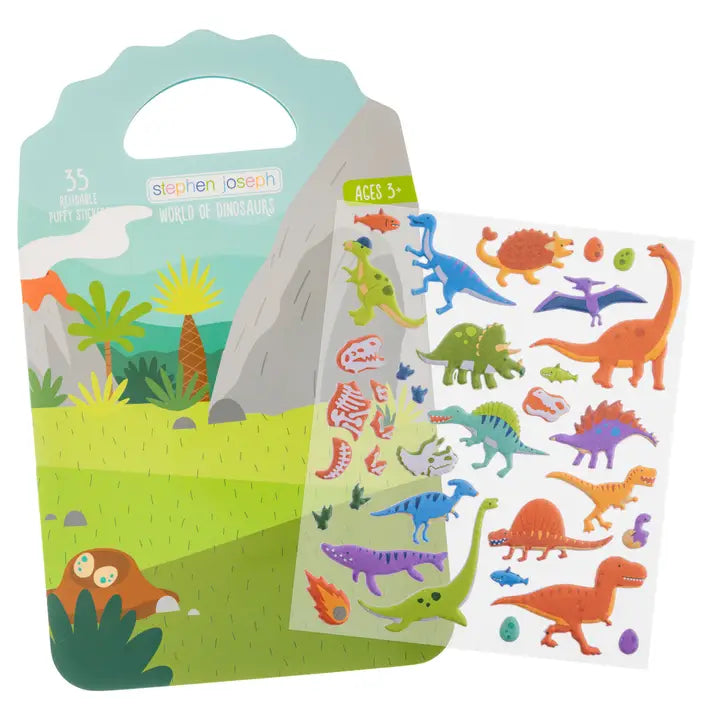 World of Dinosaurs Puffy Sticker Books