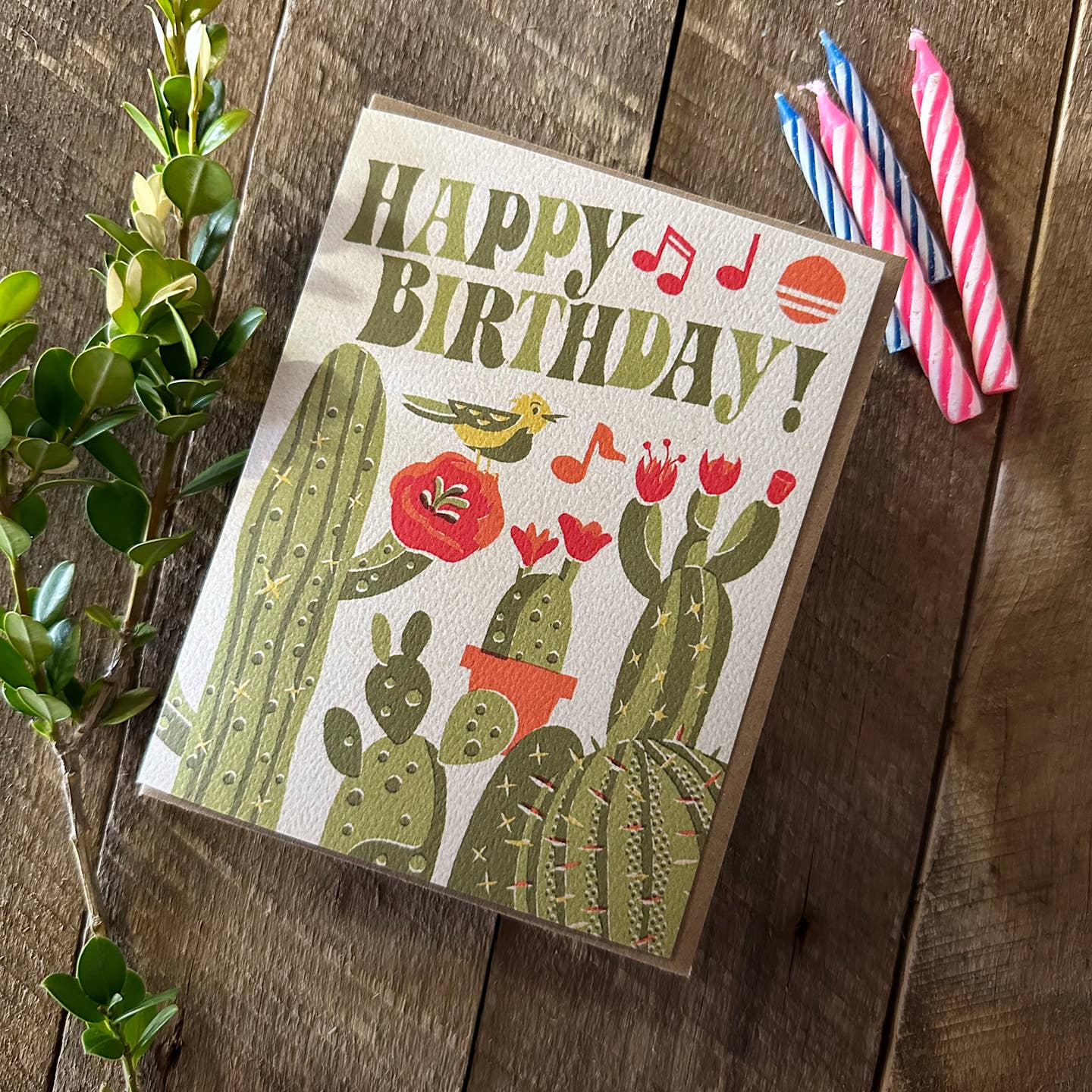 Happy Birthday Cacti Card