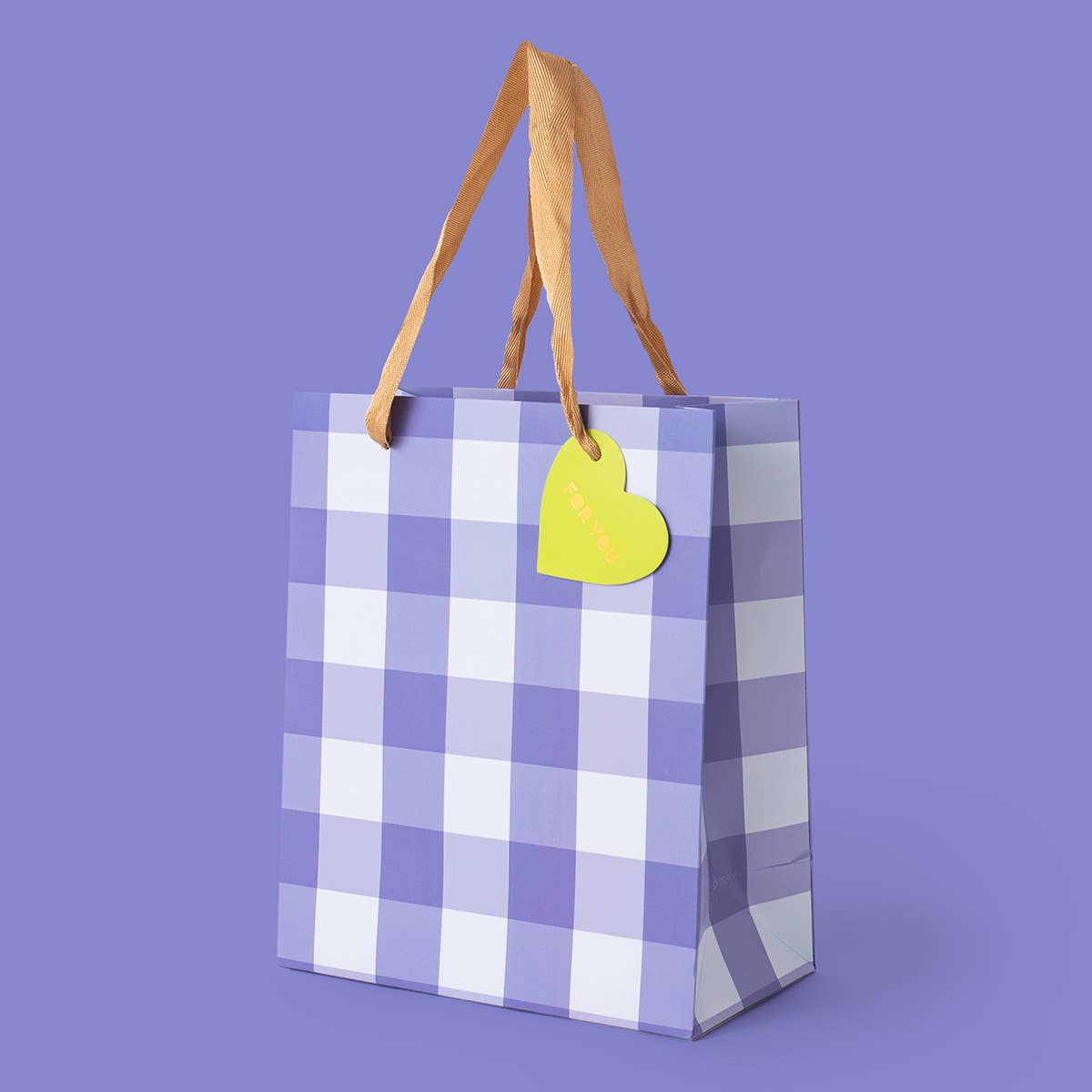 Blue Gingham Gift Bags - Large