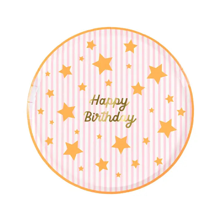 Happy Birthday Bright Star Side Plates