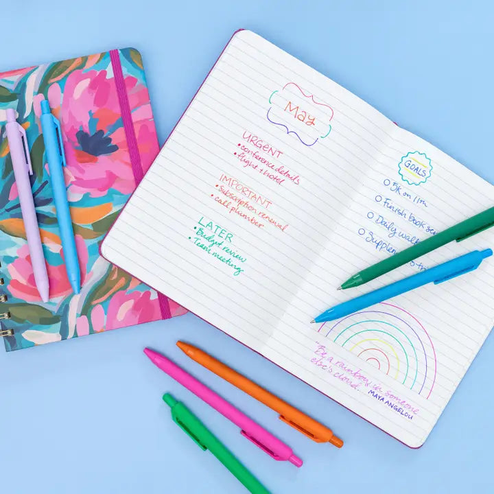 20 Pack Retractable Gel Pens Rainbow