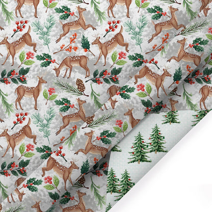 Holiday Reversible Wrapping Paper Bundle