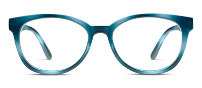 Virginia Teal Blue Light Reader Glasses by Peepers