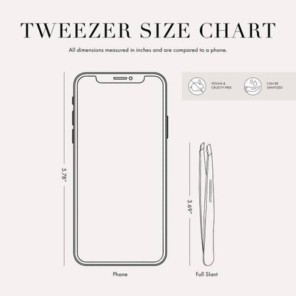 Tweezerman Slant Tweezer - Platinum Silver