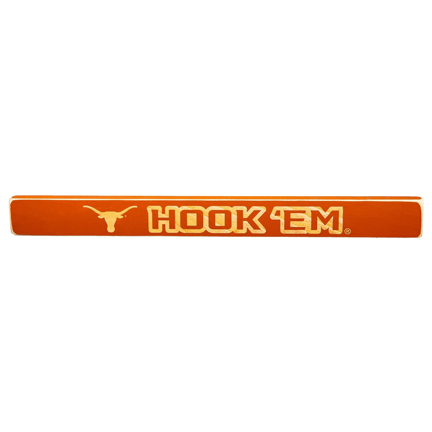 University of Texas Engraved Wood Sign, 1.5" x 18"