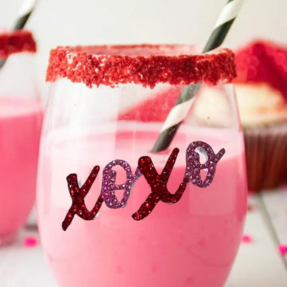 XOXO Stemless Jeweled Wine Glass