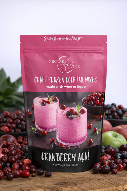 Natural Cranberry Acai Wine Slushy Mix