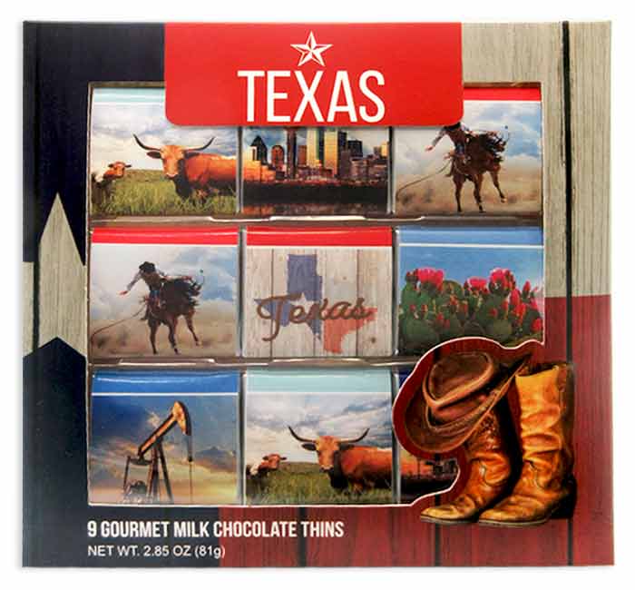 Texas Scenes Milk Chocolate Gift Box