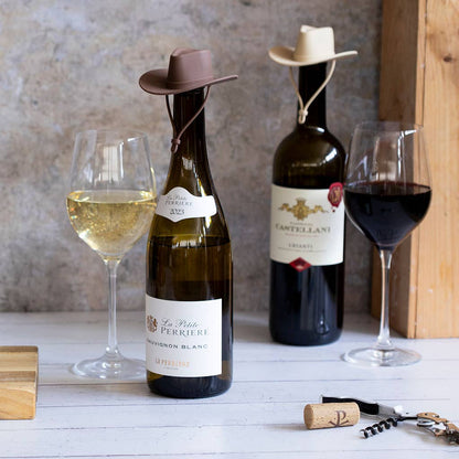 Cowboy Hat Wine Bottle Stoppers - 2 Pack