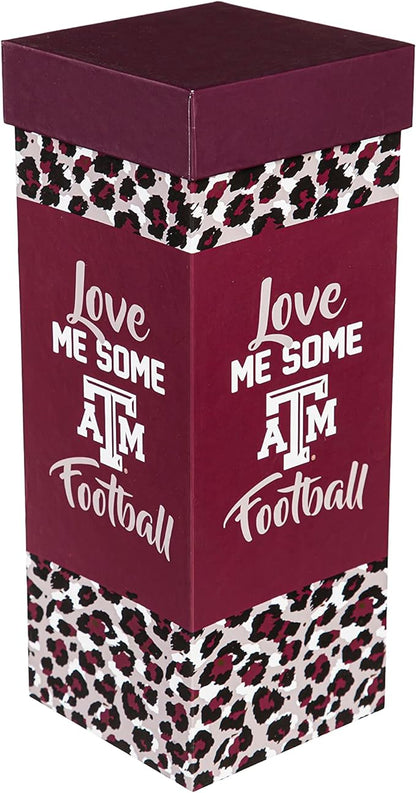 Texas A&M College Football Wine Glass Gift Box Set