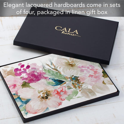 CounterArt Fragrant Spring Hardboard Cork-Back Placemats